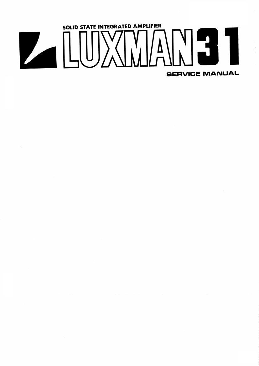 luxman l 31 service manual