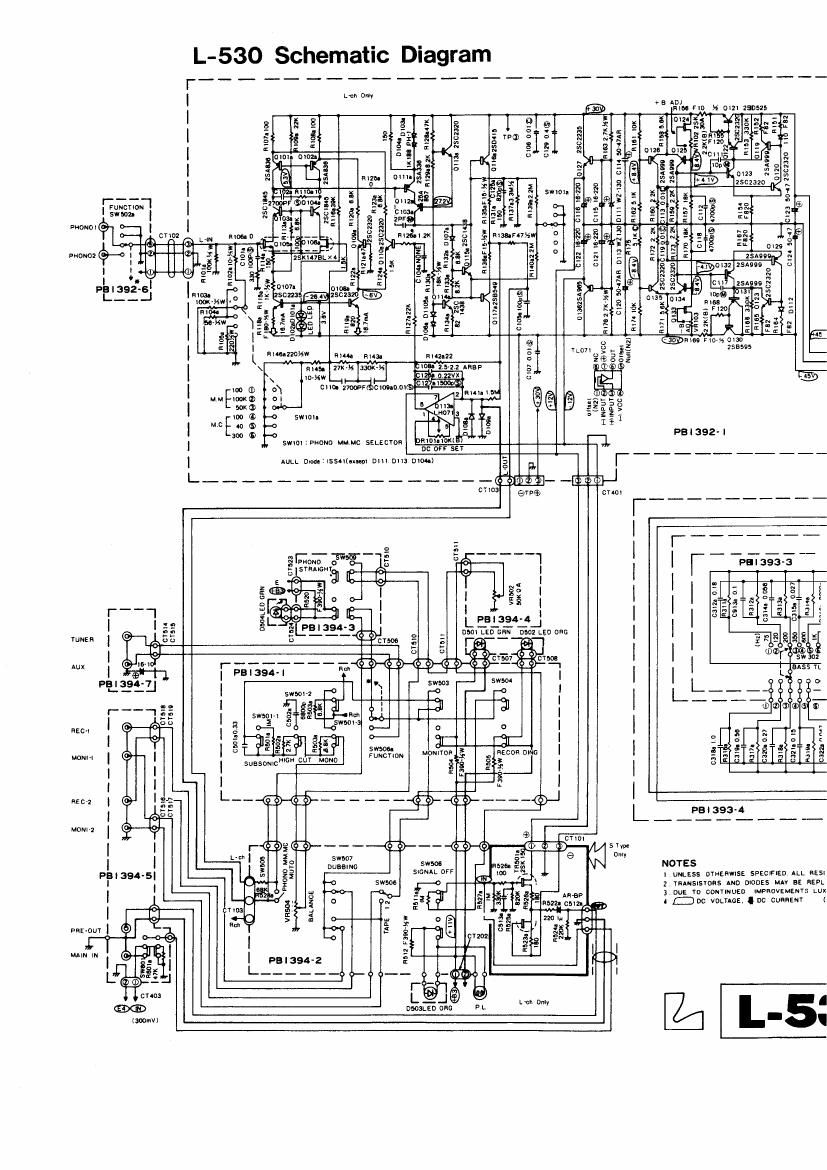 luxman l 530 s schematic