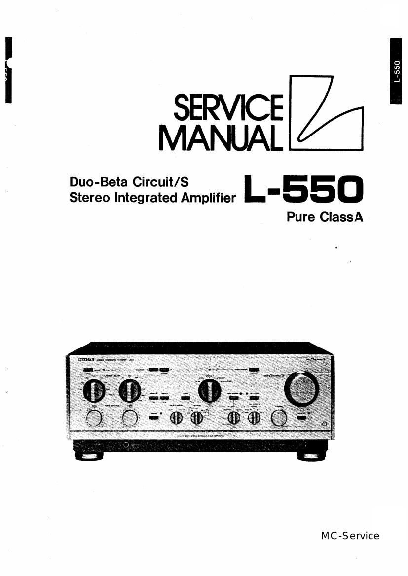 luxman l 550 m service manual