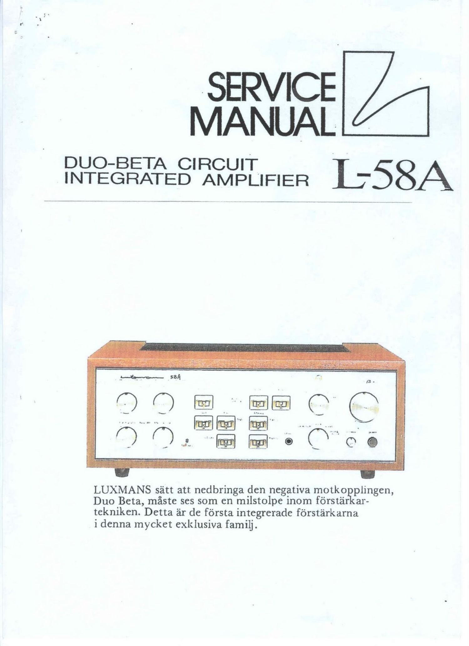 luxman l 58 a service manual