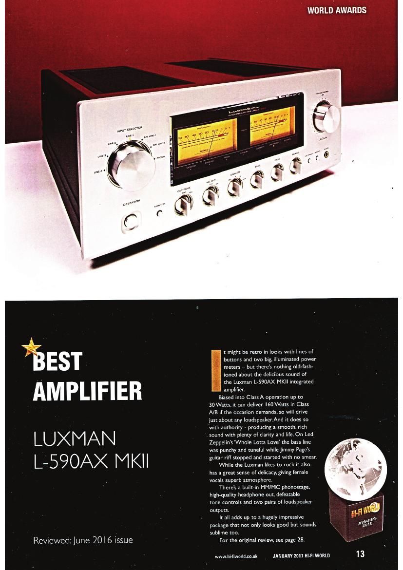 Luxman L 590 AXII Review 2