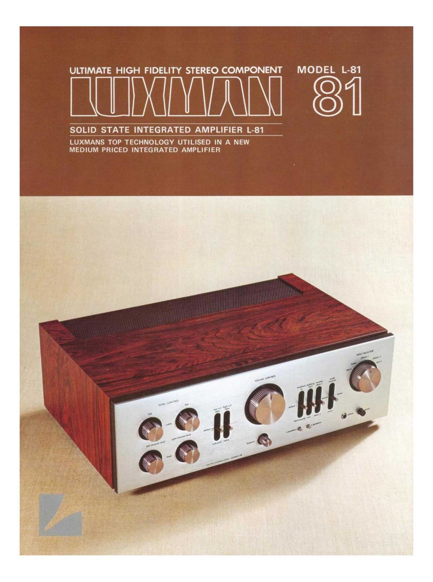 luxman l 81 brochure