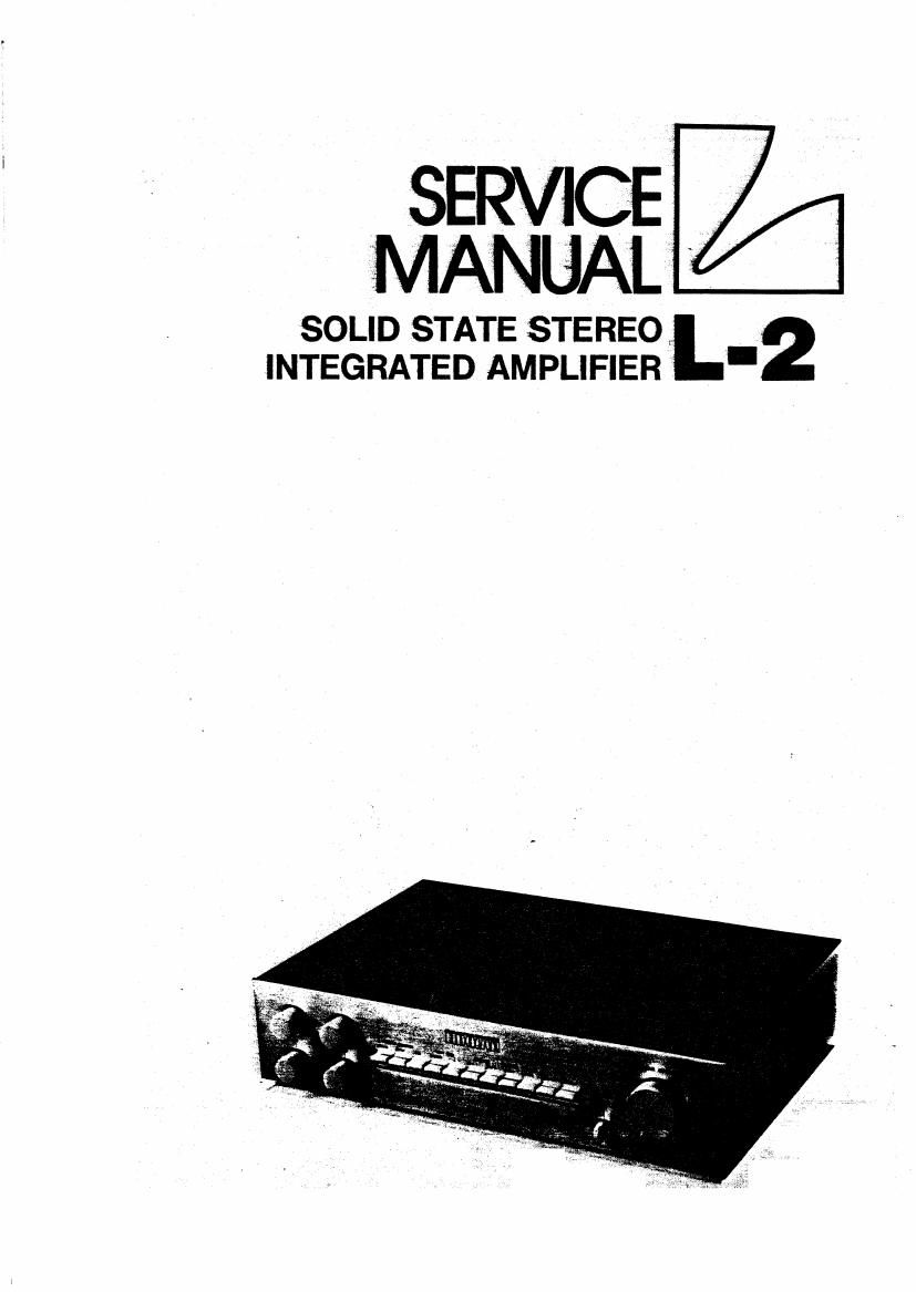 luxman l 2 Service Manual