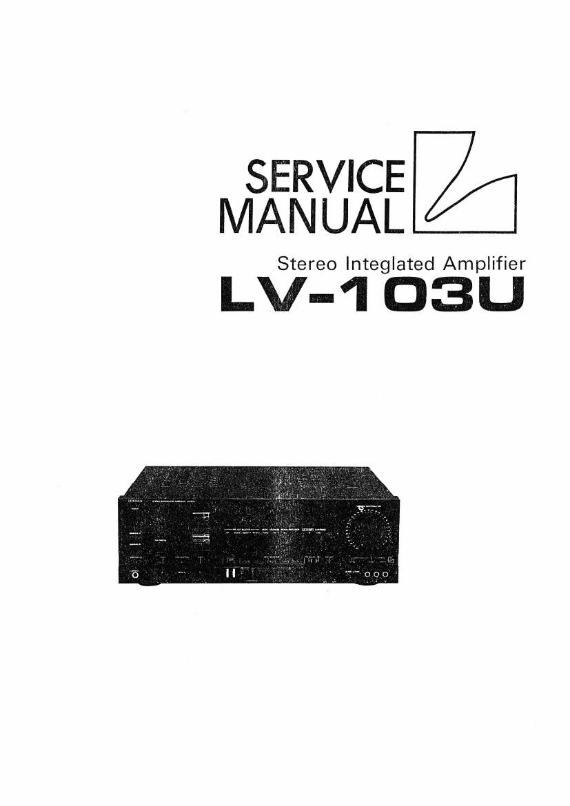 luxman lv 103 u service manual