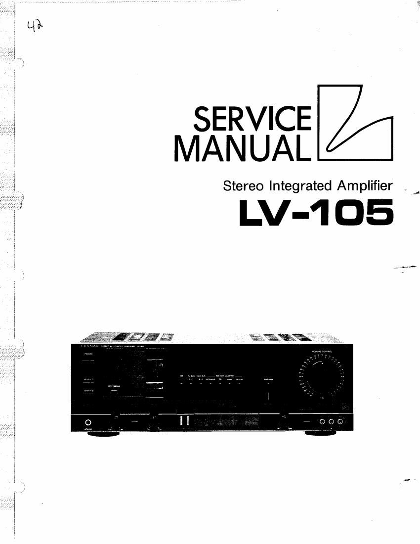 luxman lv 105 service manual