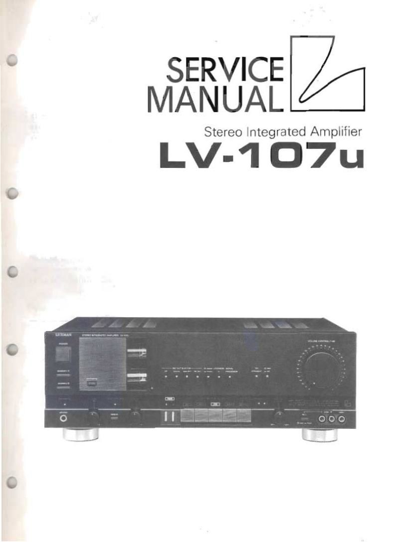 Luxman LV 107 U Service Manual
