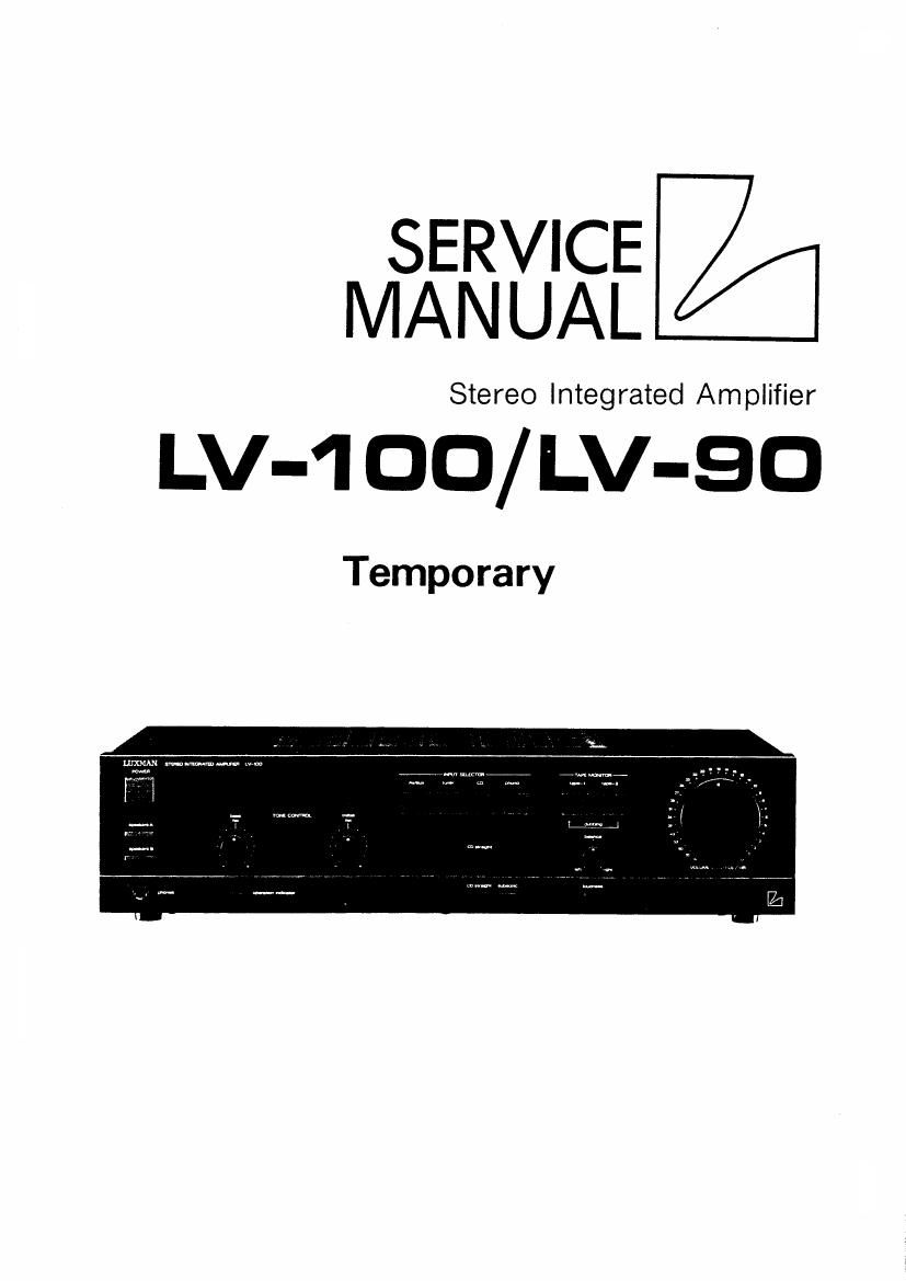 luxman lv 90 service manual