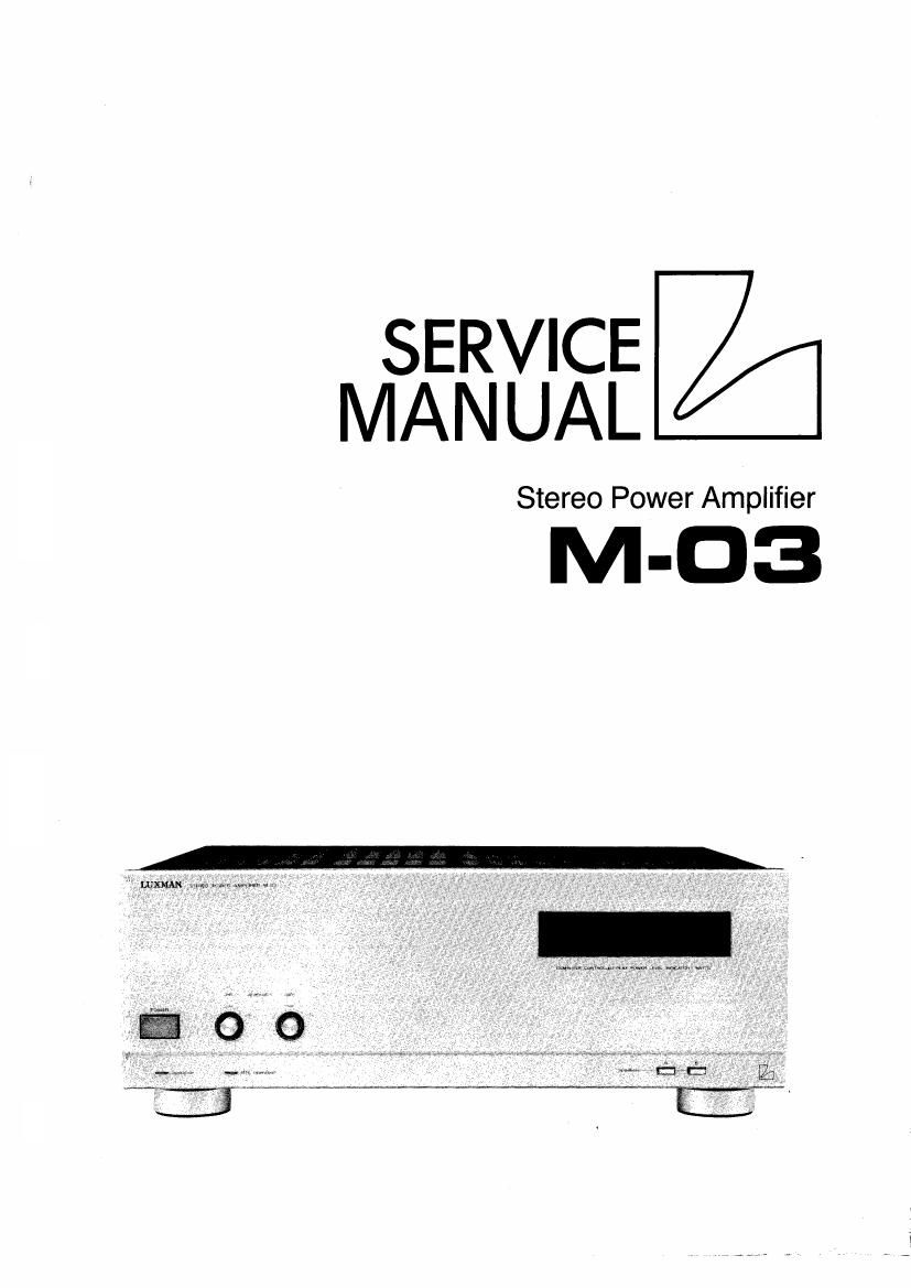 luxman m 03 service manual