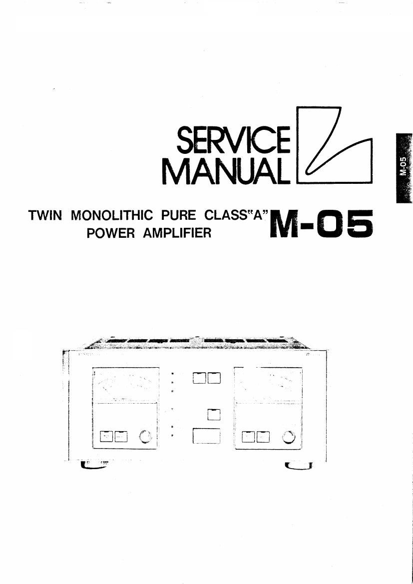 luxman m 05 service manual