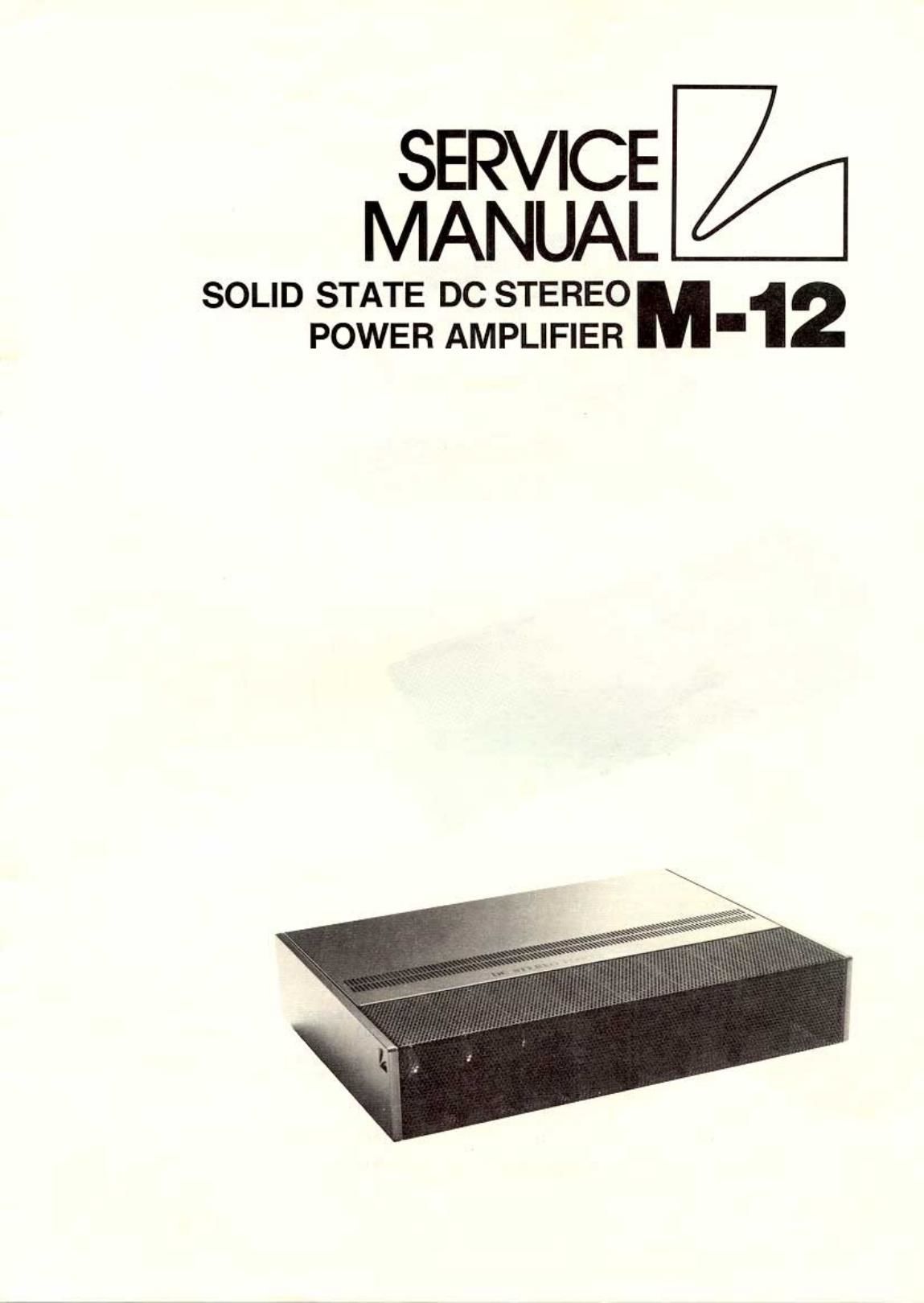 luxman m 12 service manual