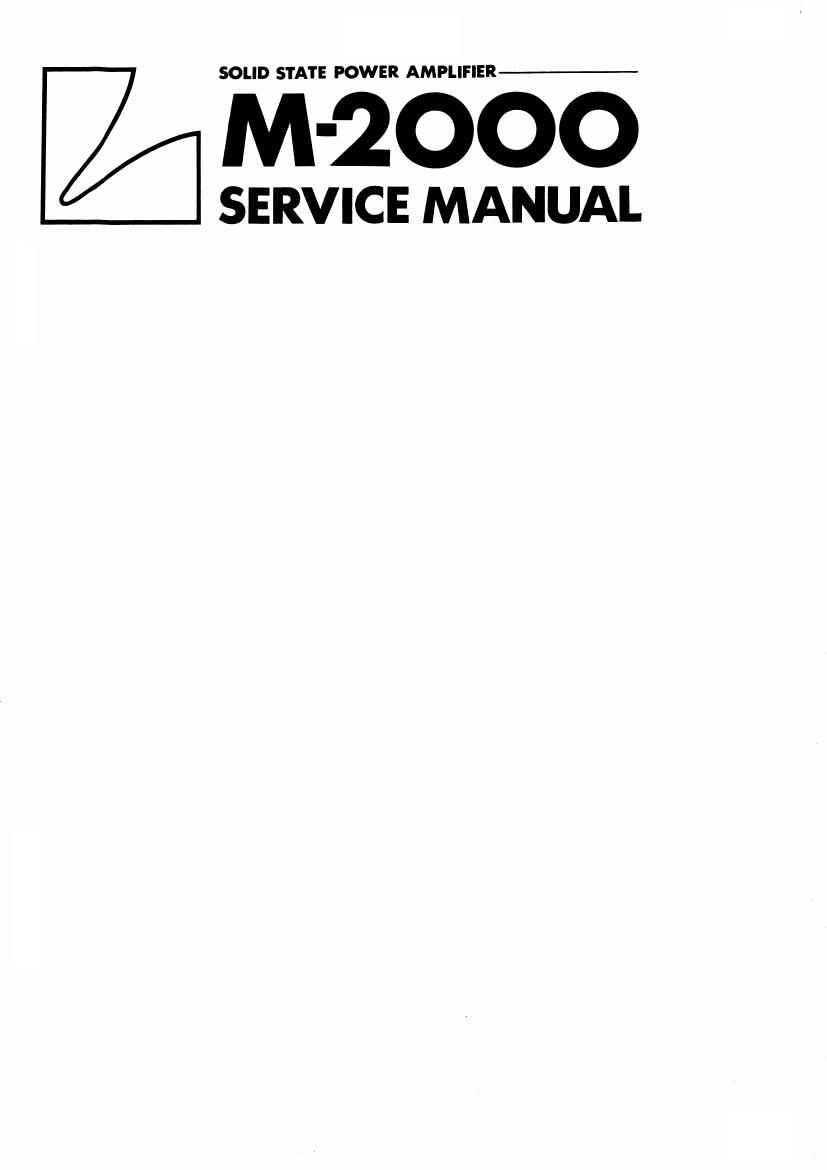 luxman m 2000 service manual