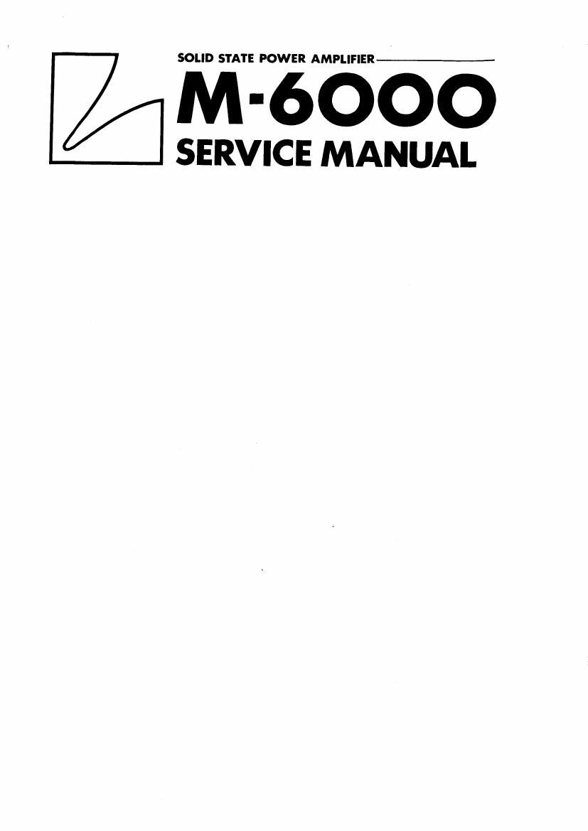 luxman m 6000 service manual