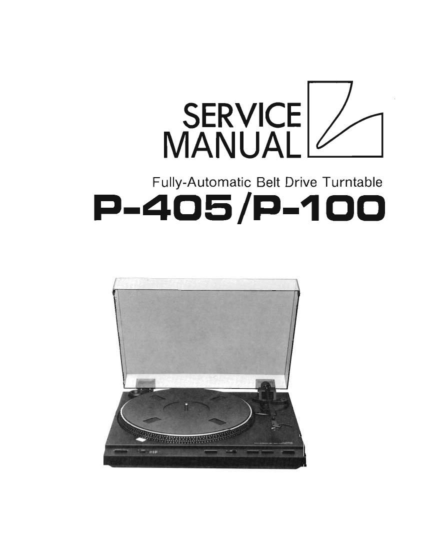 Luxman P 100 P 405 Service Manual