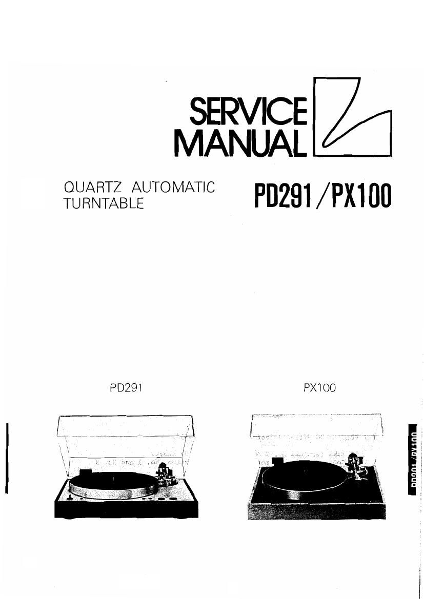 Luxman PD 291 PX 100 Service Manual