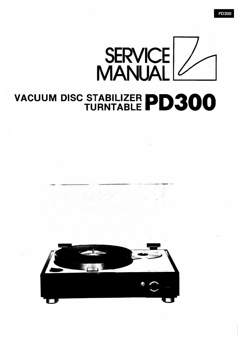 Luxman PD 300 Service Manual
