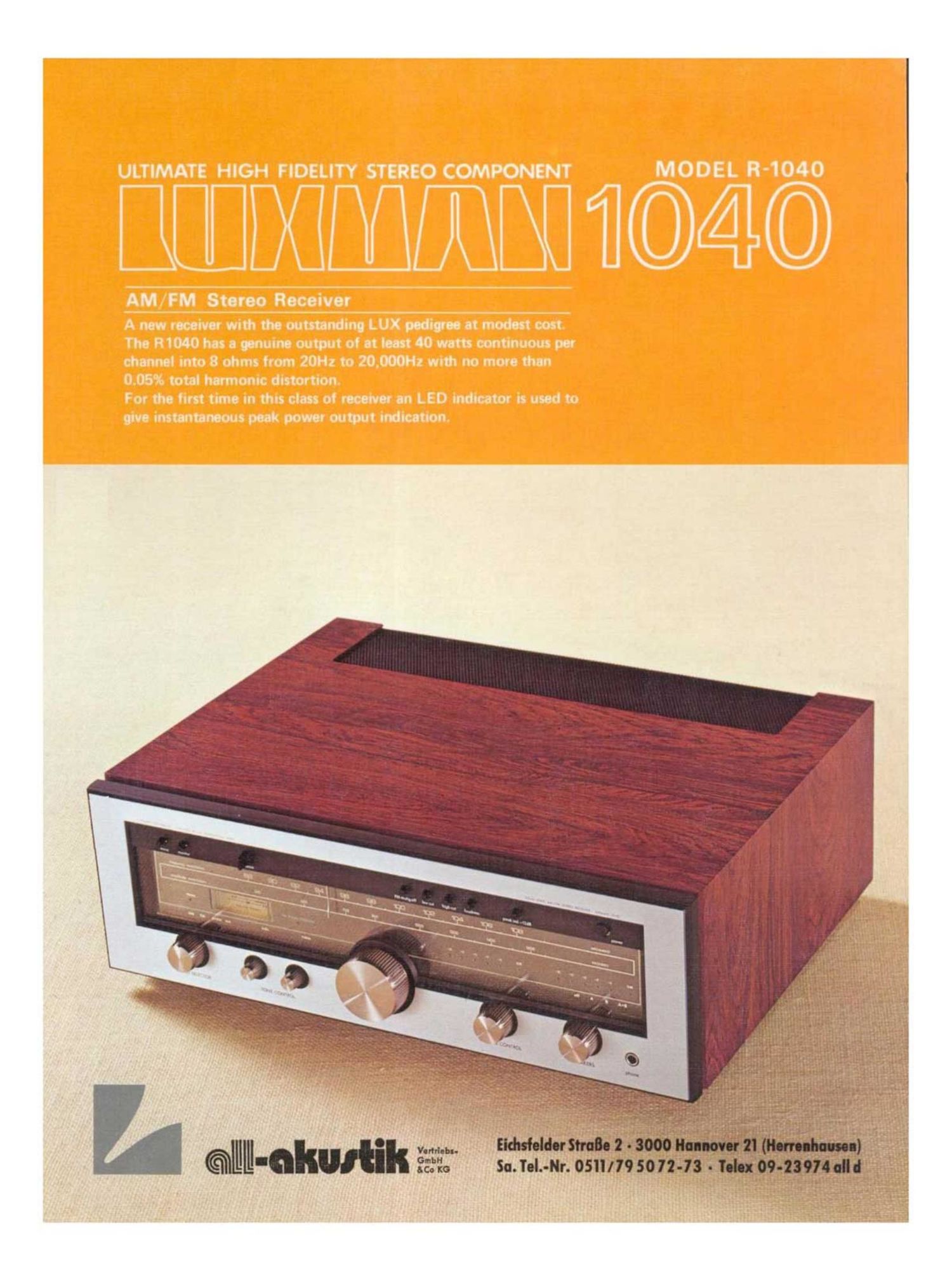 luxman r 1040 brochure