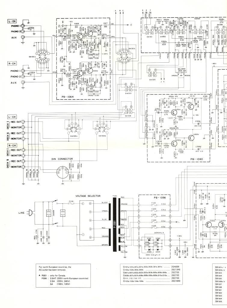 luxman r 1050 schematic