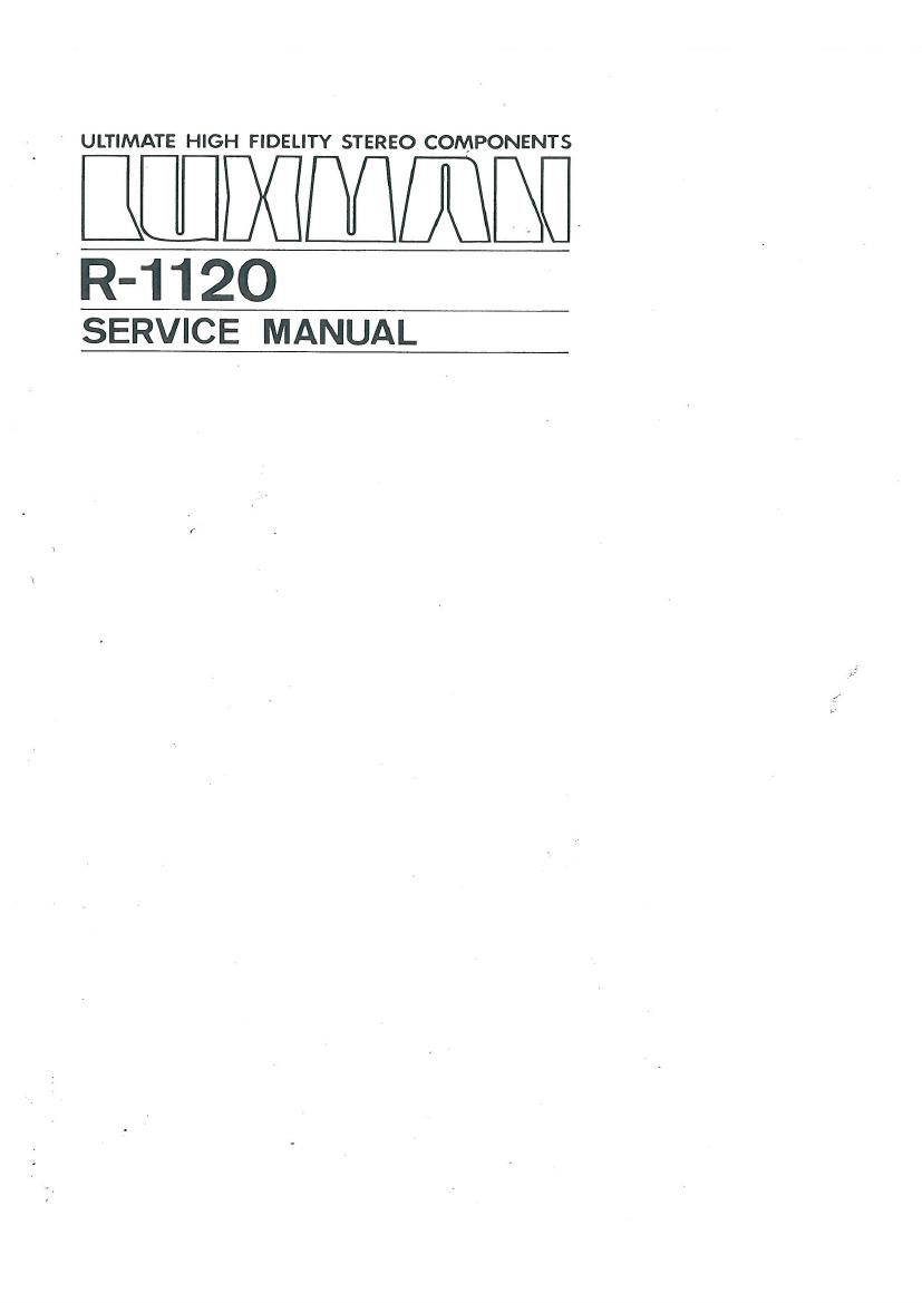 luxman r 1120 service manual