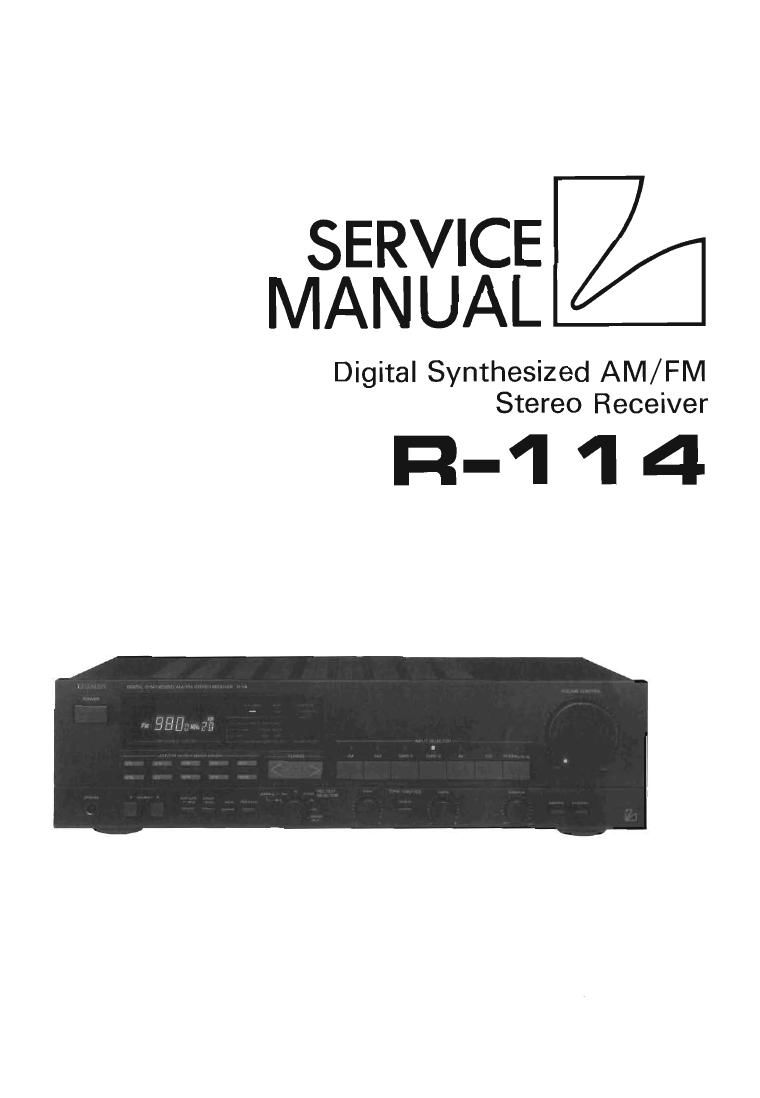 Luxman R 114 Service Manual