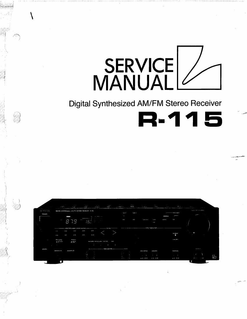 luxman r 115 service manual