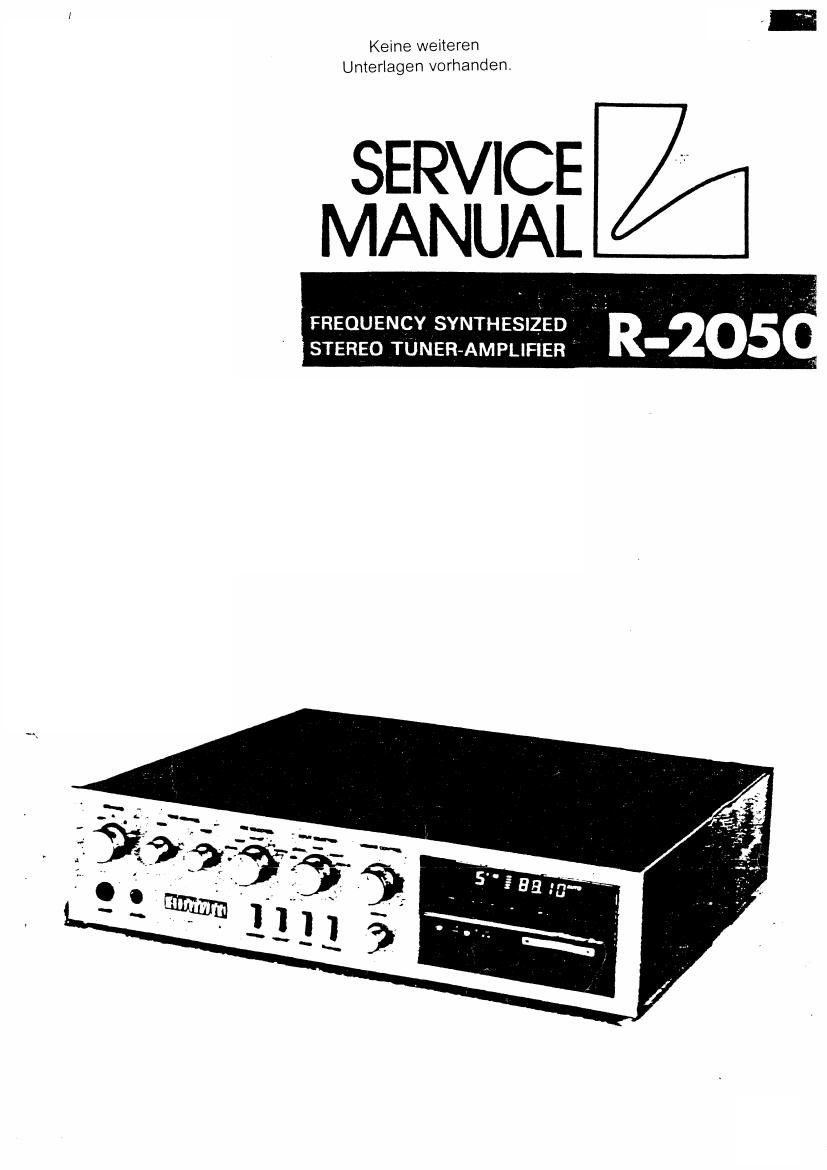 luxman r 2050 service manual