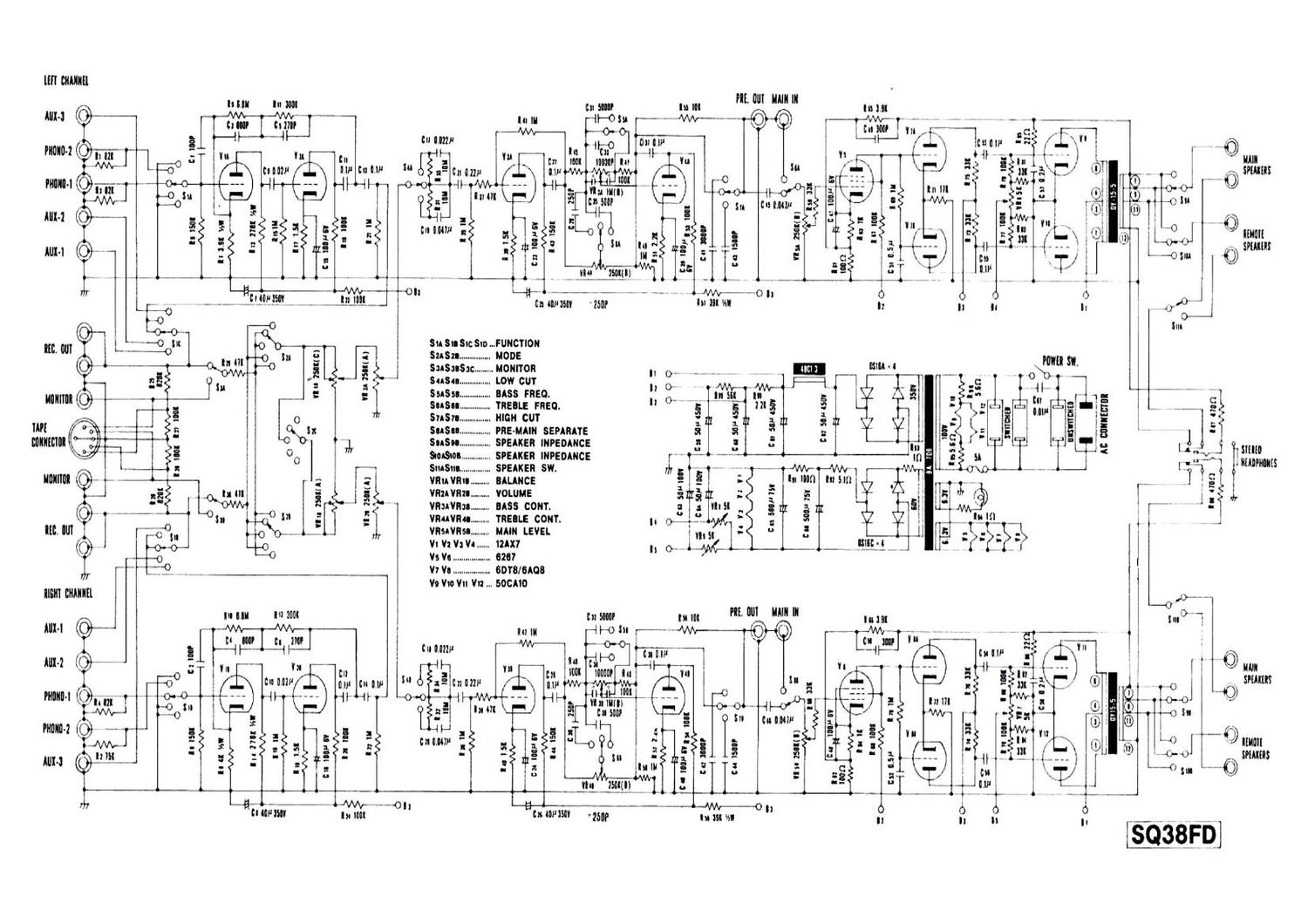 Luxman SQ 38 FD Schematic