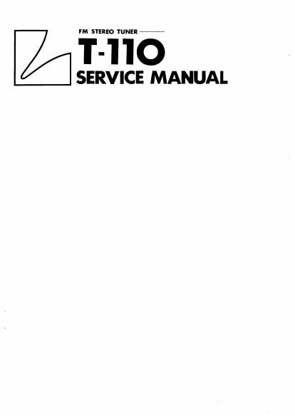 luxman t 110 service manual