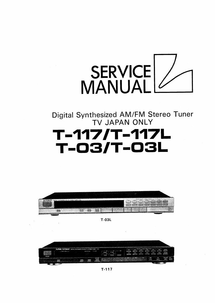 luxman t 117 l service manual