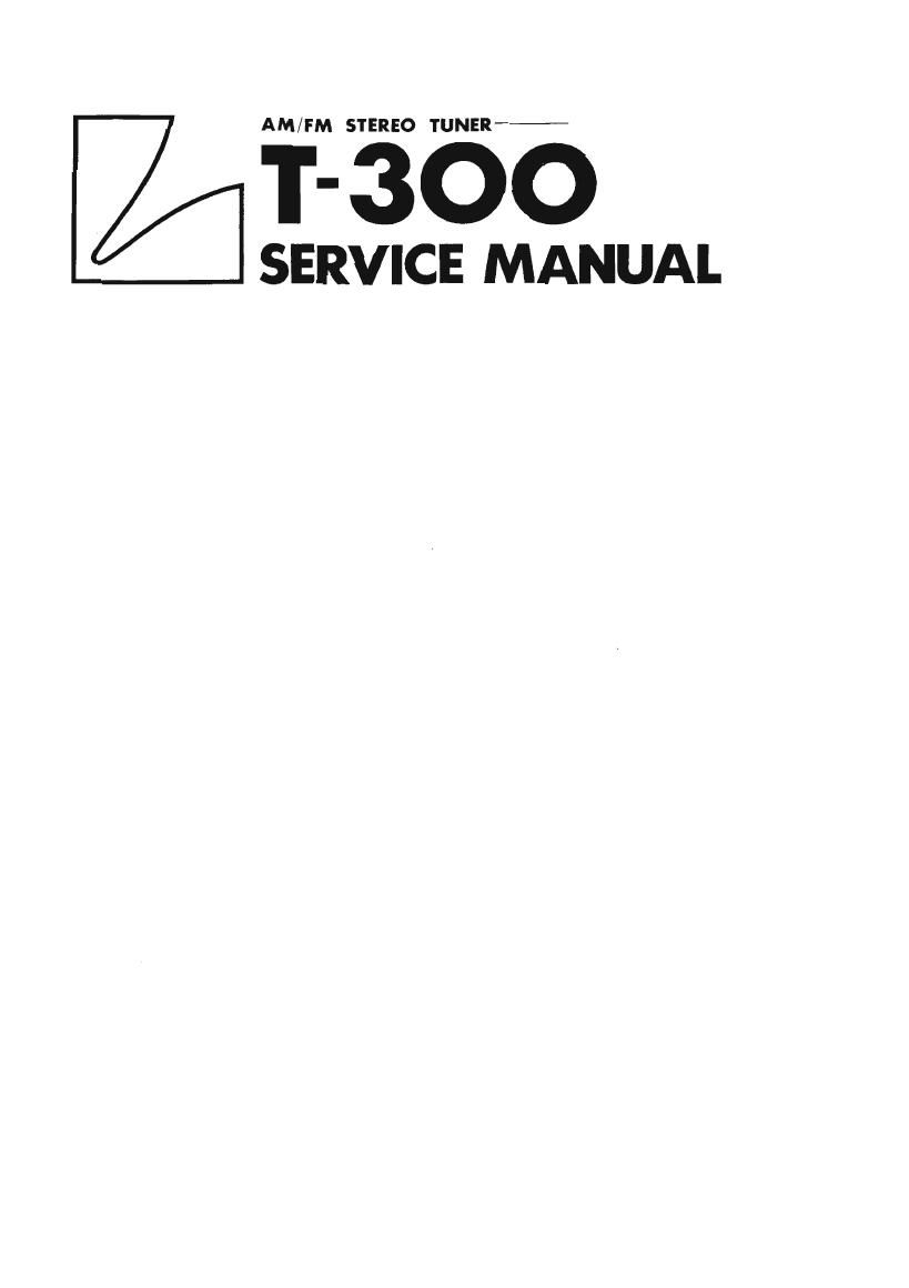 Luxman T 300 Service Manual