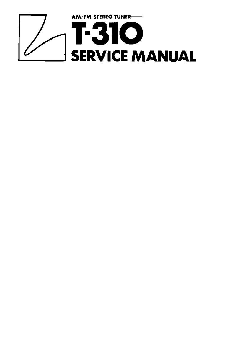Luxman T 310 Service Manual