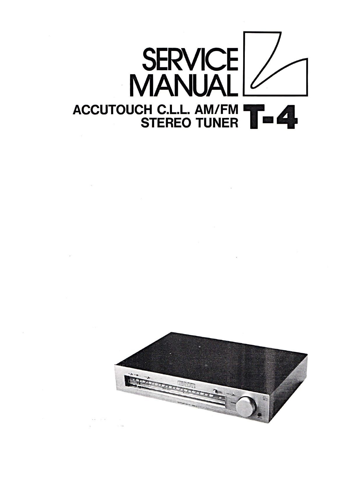 Luxman T 4 Service Manual