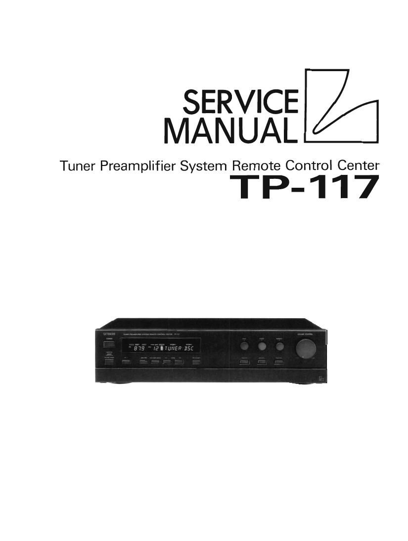 Luxman TP 117 Service Manual