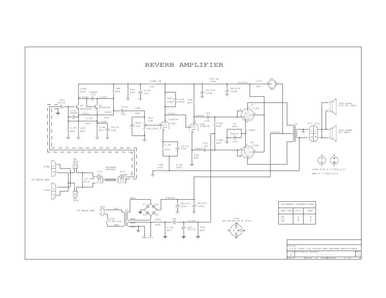 leslie 122 reverb amp schematic