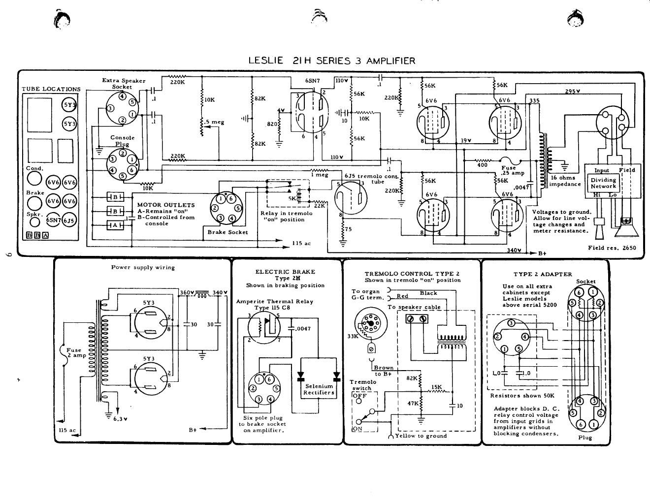 leslie 21h series 3 schematics