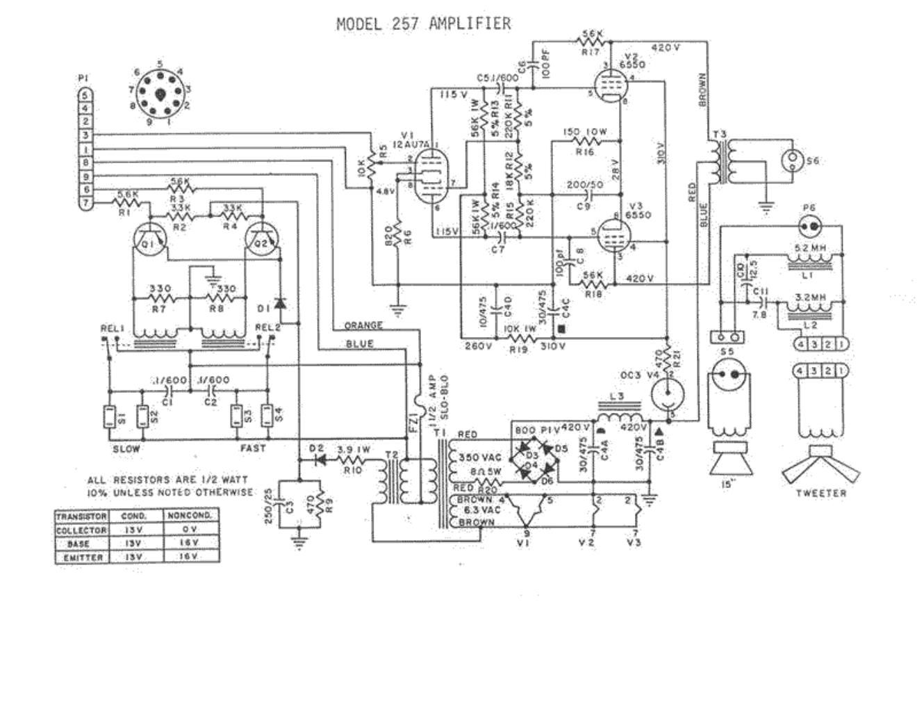 leslie 257 schematic