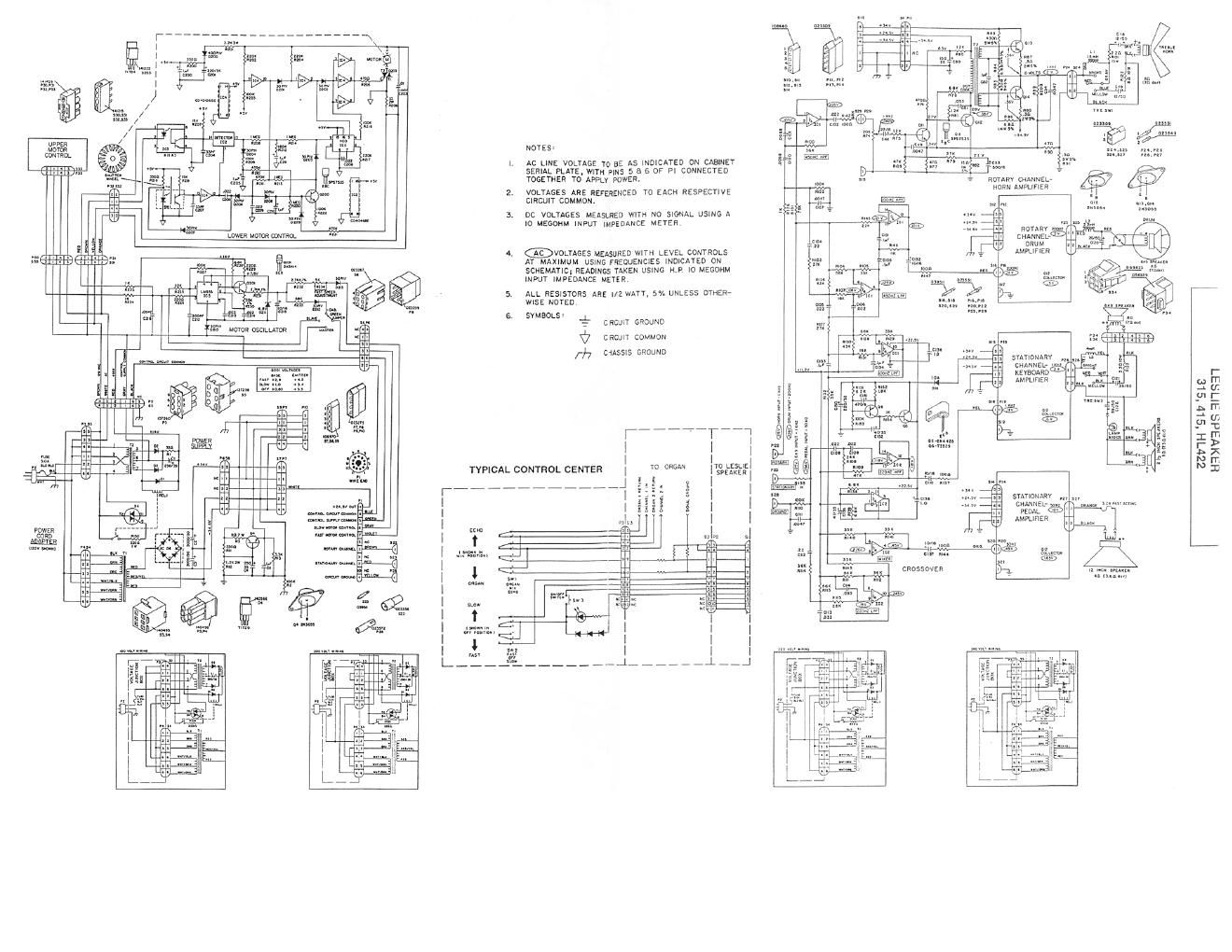 leslie 315 415 hl422 schematics