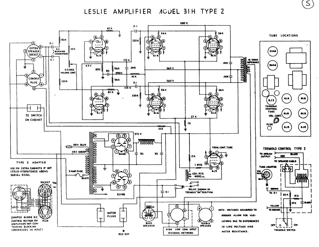 leslie 31h type 2 schematic