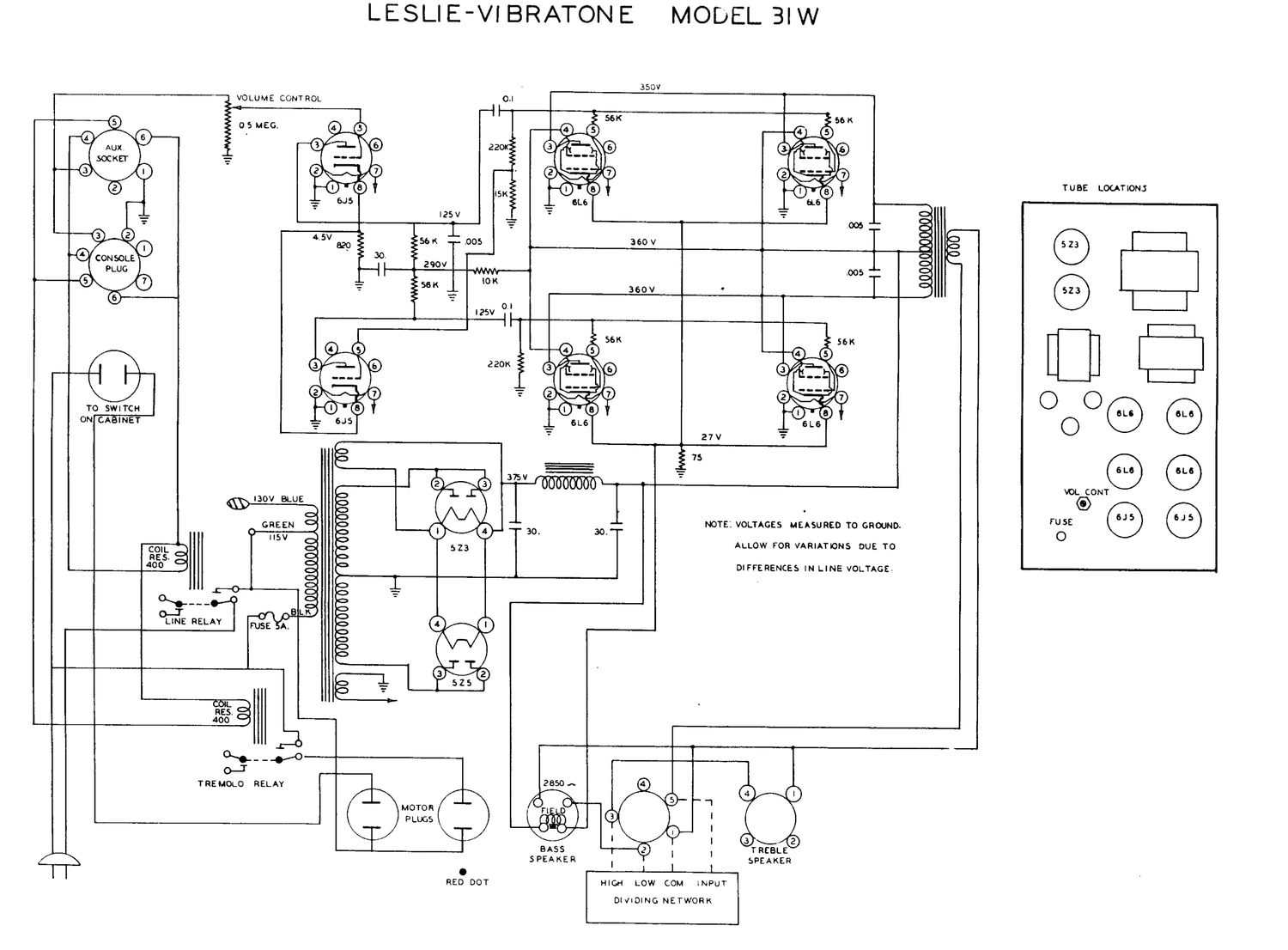 leslie 31w schematics