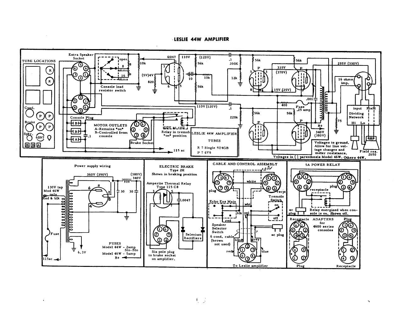 leslie 44w schematics