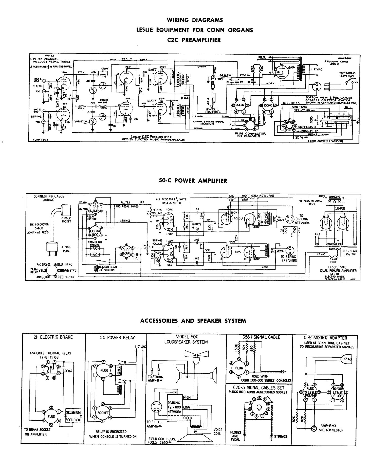 leslie 50c schematics