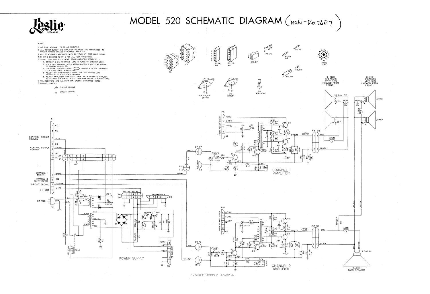 leslie 520 organ actspk