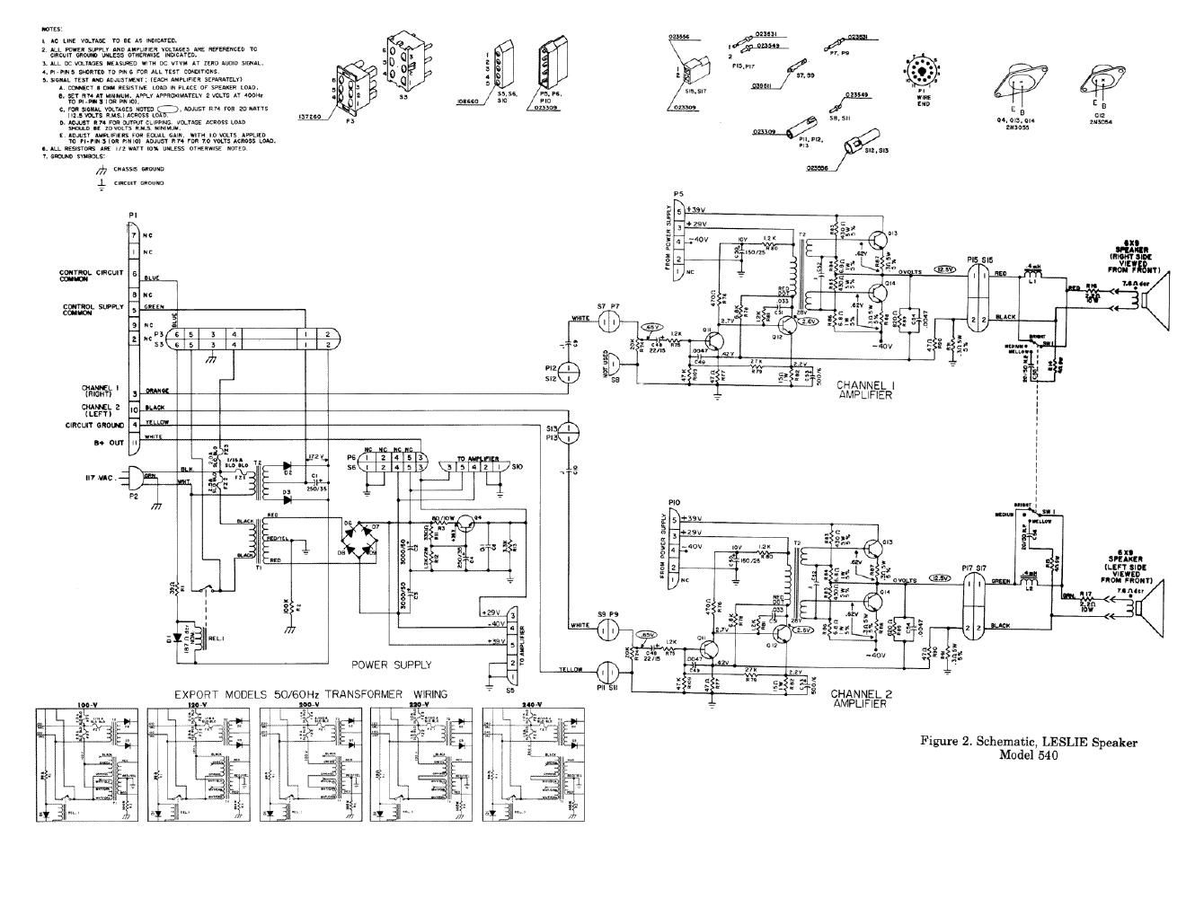 leslie 540 schematic