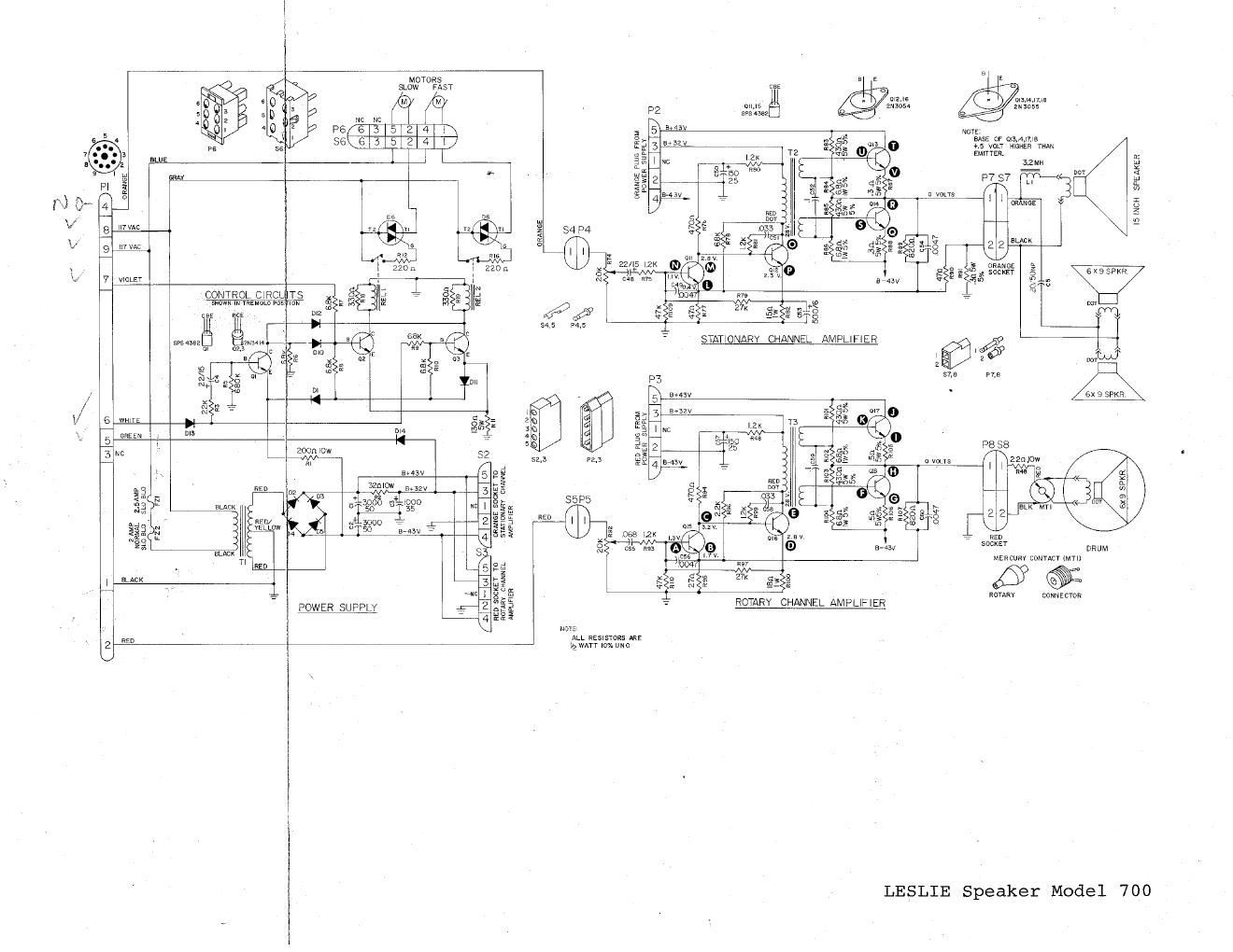 leslie 700 schematic