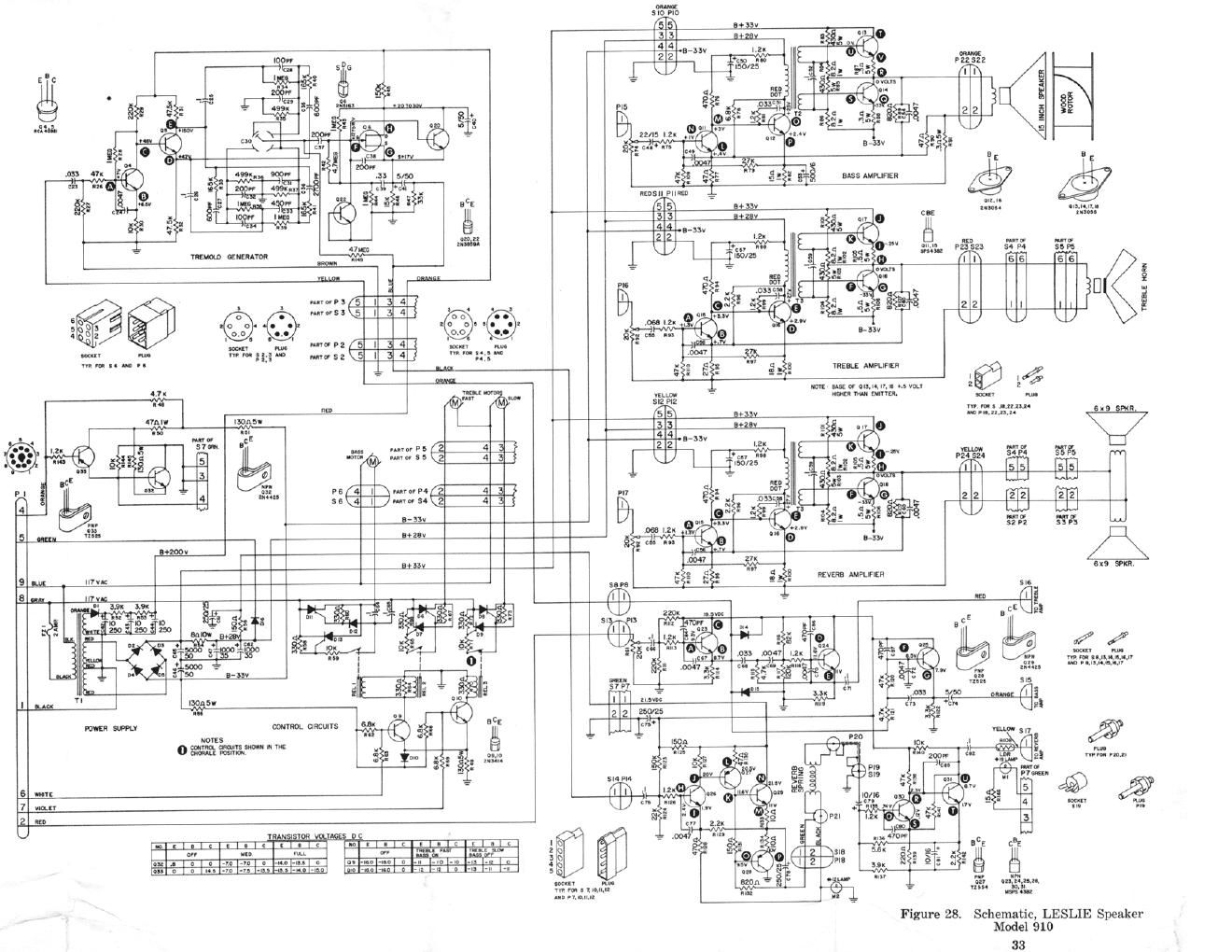 leslie 910 schematic