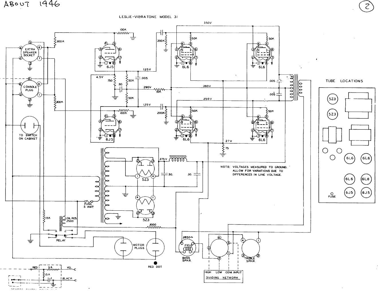 leslie vibratone 31 schematic