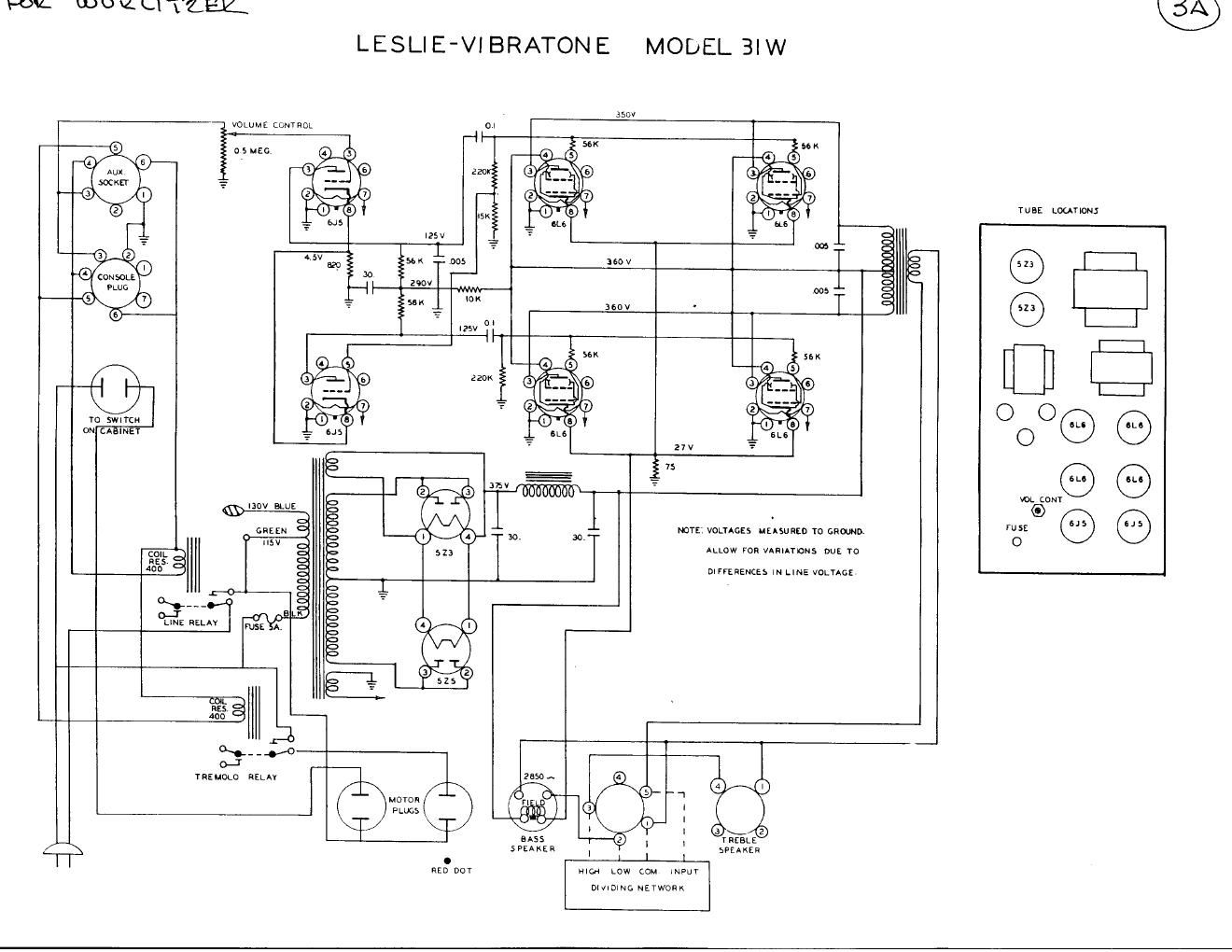 leslie vibratone 31w schematic