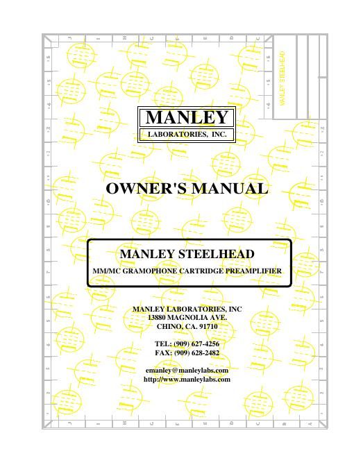 manley laboratories steelhead 1 owners manual