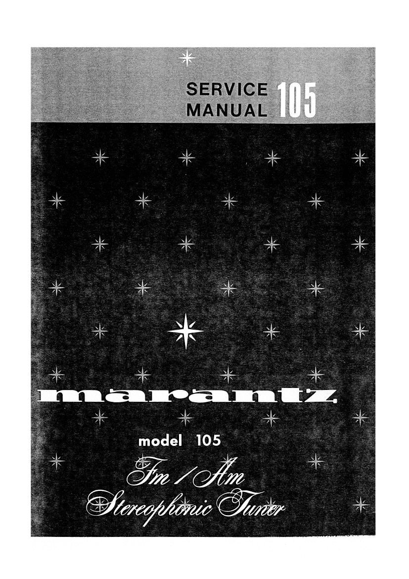 Marantz 105 Owners Manual