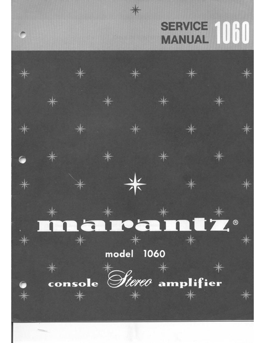 Marantz 1060 Service Manual