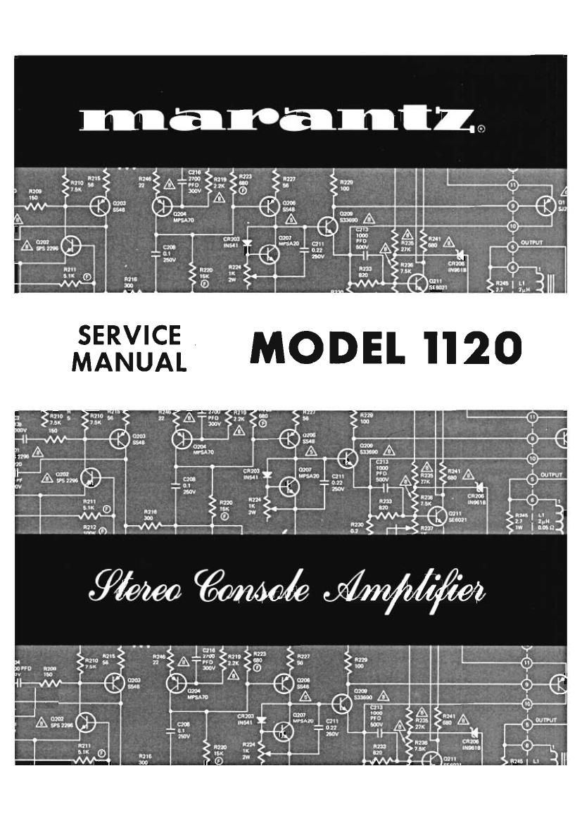Marantz 1120 Service Manual
